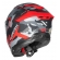 Capacete Moto Fechado Norisk Rock Tactical Militar Camuflado Vermelho C/ Óculos + Viseira Extra