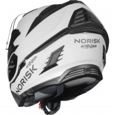 Capacete Moto Robocop Norisk Avenger Articulado 180 Graus C/ Óculos Interno Lançamento - Branco Brilho