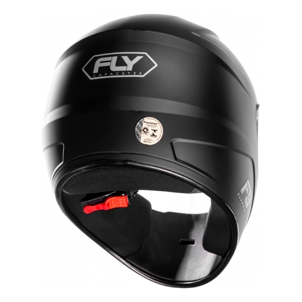 Capacete Moto Fechado Fly F9 Hg Classic Masculino Feminino Preto C/ Selo Inmetro - Preto Fosco