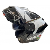 Capacete Articulado Robocop Norisk Force 2 Grand Prix Bandeira África Sul Escamoteável C/ Óculos