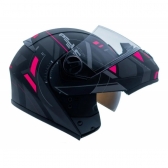Capacete Feminino Moto Robocop Articulado Peels Urban U-Rb2 Dynamic Escamoteável C/ Óculos Interno