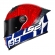 Capacete Moto LS2 FF358 Pro Classsic Tiempo Azul Vermelho C/ Spoiler Masculino Feminino Lançamento