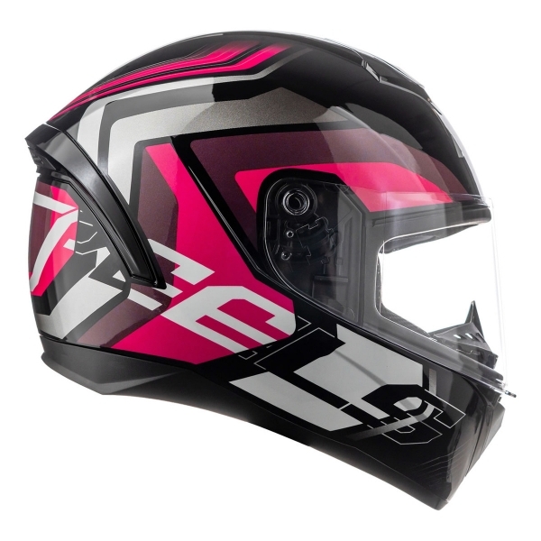 Capacete Moto Feminino Peels Spike Ls Gtx 2 Preto Brilho Rosa Lançamento C/ Selo Inmetro