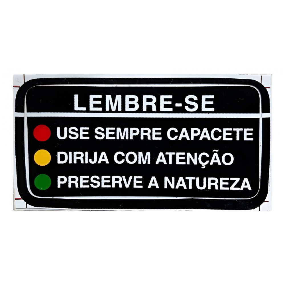 Adesivo Advertência Precaução Tanque Cb500 Cbx750 Cbr450 Nx 150 200 Xr200 Xlx250 350 Original Honda