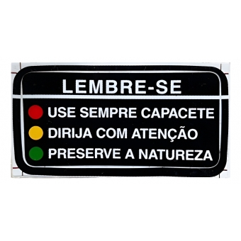 Adesivo Advertência Precaução Tanque Cb500 Cbx750 Cbr450 Nx 150 200 Xr200 Xlx250 350 Original Honda