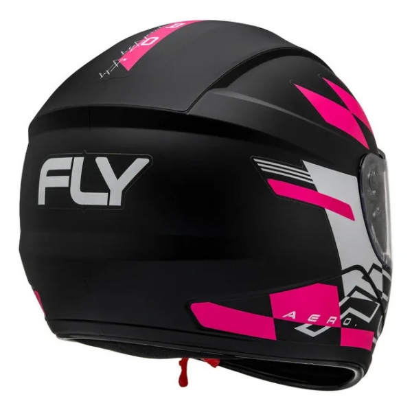 Capacete Moto Feminino Fechado Fly F-9 F9 Aero Preto Rosa C/ Selo Inmetro Lançamento