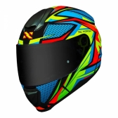 Capacete Moto Fechado Norisk Ff802 Razor Sharp Colorido Preto Amarelo Masculino Feminino Esportivo