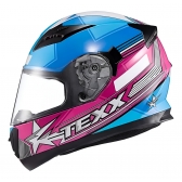 Capacete Moto Feminino Esportivo Texx Strike Ls Superstar 2 Rosa Branco C/ Selo Inmetro Lançamento