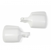 Par De Protetor Mão Manete Branco Moto Honda Xr 200 Nx 150 200 Branca Modelo Original