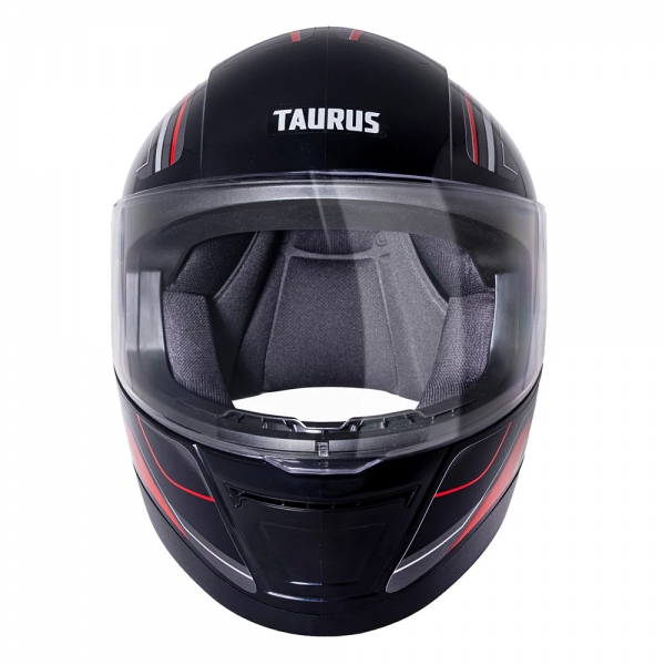 Capacete Moto Taurus San Marino Th7 Trama Modelo Novo Masculino Feminino C/ Selo Inmetro - Preto Brilho