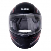 Capacete Moto Taurus San Marino Th7 Trama Modelo Novo Masculino Feminino C/ Selo Inmetro - Preto Brilho
