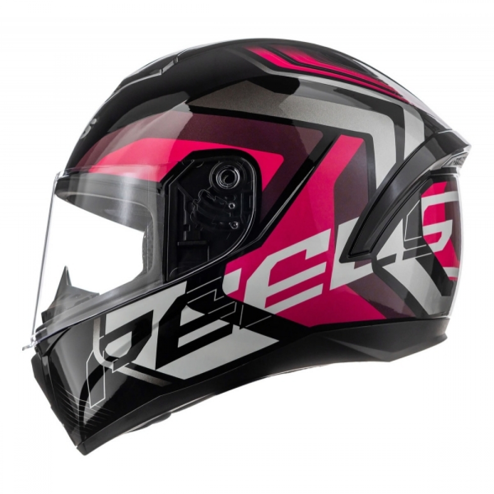 Capacete Moto Feminino Peels Spike Ls Gtx 2 Preto Brilho Rosa Lançamento C/ Selo Inmetro