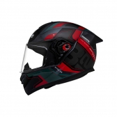 Capacete Moto Bieffe b12 B-12 Evolve Grafite Vermelho Esportivo C/ Aerofólio Lançamento