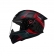 Capacete Moto Bieffe b12 B-12 Evolve Grafite Vermelho Esportivo C/ Aerofólio Lançamento