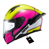 Capacete Moto Gp Esportivo Texx Raptor Hornet C/ Spoiler + Viseira Extra Masculino Feminino - Rosa
