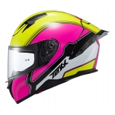 Capacete Moto Gp Esportivo Texx Raptor Hornet C/ Spoiler + Viseira Extra Masculino Feminino - Rosa