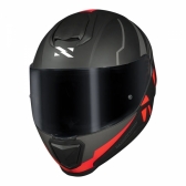 Capacete Moto Fechado Norisk Razor Full Preto Fosco Vermelho Masculino Feminino Esportivo Lançamento
