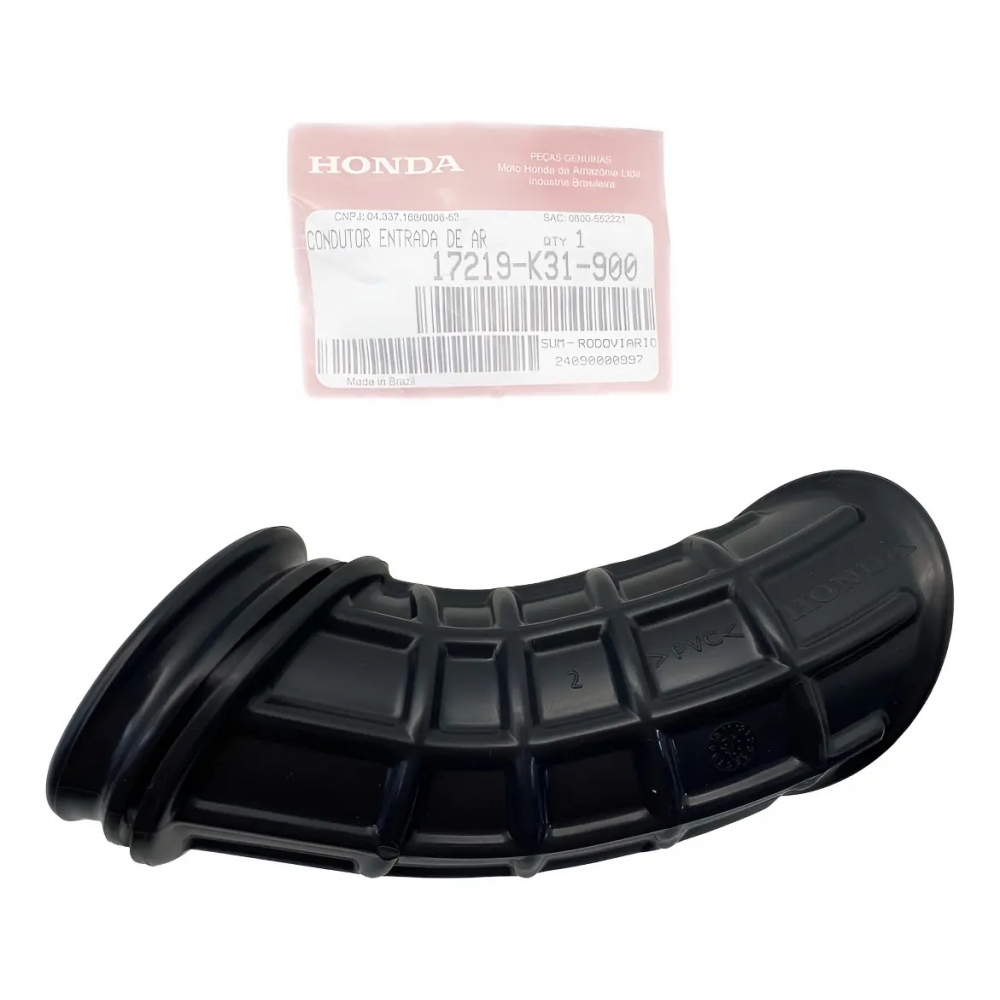 Condutor Tampa Filtro Ar Moto Cb 250 F Twister 2016 2017 18 19 20 21 2022 Original Honda 17219K31900