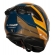Capacete Moto Fechado Ls2 Ff808 Stream 2 Vintage Azul Laranja Esportivo C/ Óculos Masculino Feminino