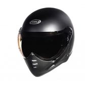 Capacete Moto Peels Mirage F21 F-21 Custom Classic Aviador C/ 2 Viseiras Queixeira Removível - Preto Fosco