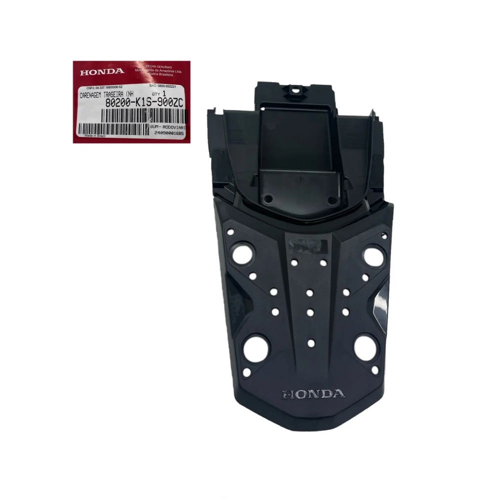 Rabeta Central Bagageiro Moto Xre 190 Nxr Bros 160 2025 2026 2027 Preta Original Honda 80200K1S900ZC