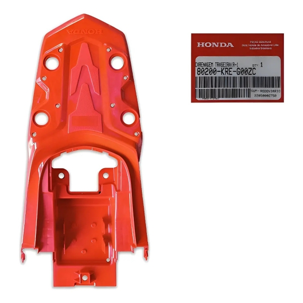 Rabeta Central Bagageiro Moto Nxr Bros 160 Vermelha 15/23 Original Honda 80200KREG00ZC