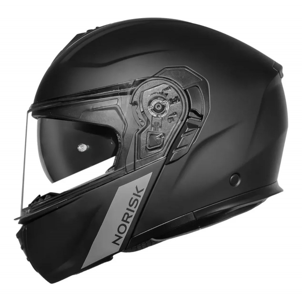 Capacete Moto Robocop Escamoteável Norisk Vortex Preto Fosco Articulado C/ Óculos Masculino Feminino