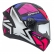 Capacete Moto Feminino Esportivo Peels Spike 1St Ls Star 2 Preto Rosa C/ Selo Inmetro - Brilho