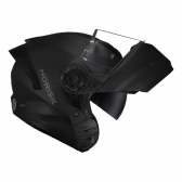 Capacete Moto Robocop Escamoteável Norisk Force 2 Preto Fosco Articulado C/ Óculos E Selo Inmetro