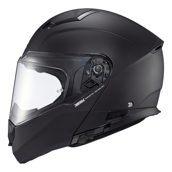 Capacete Moto Articulado Robocop Texx Kratos Classic Solid Escamoteável C/ Óculos - Preto Fosco