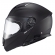Capacete Moto Articulado Robocop Texx Kratos Classic Solid Escamoteável C/ Óculos - Preto Fosco