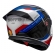 Capacete Moto Fechado Bieffe b12 B-12 Evolve Bmw Branco Azul Vermelho Esportivo C/ Aerofólio Lançamento