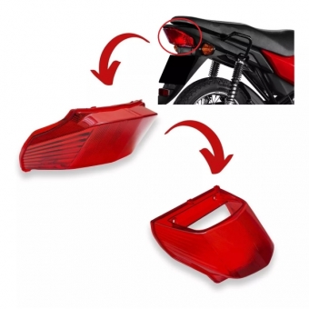 Lente Lanterna Freio Traseira Moto Honda Pop 110 i 2016 17 17 18 19 20 21 22 2023 Modelo Original