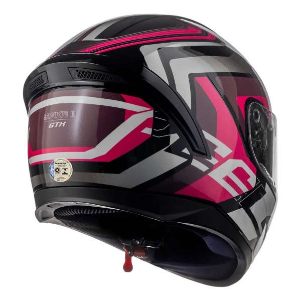 Capacete Moto Feminino Peels Spike Ls Gtx 2 Preto Brilho Rosa Lançamento C/ Selo Inmetro