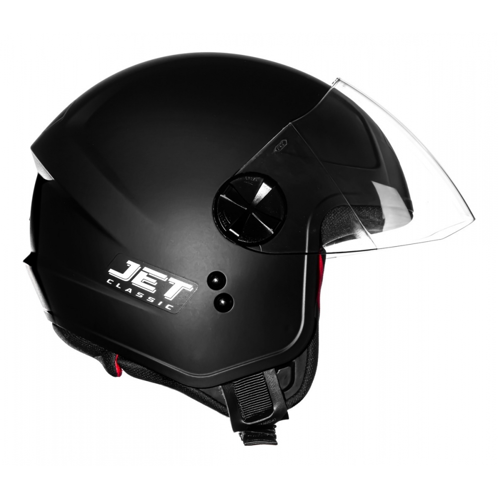 Capacete Moto Aberto Fly F17 F-17 Hg Jet Classic Masculino Feminino Preto C/ Selo Inmetro - Preto Fosco