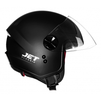 Capacete Moto Aberto Fly F17 F-17 Hg Jet Classic Masculino Feminino Preto C/ Selo Inmetro