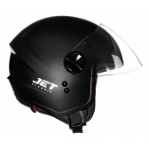 Capacete Moto Aberto Fly F17 F-17 Hg Jet Classic Masculino Feminino Preto C/ Selo Inmetro - Preto Fosco