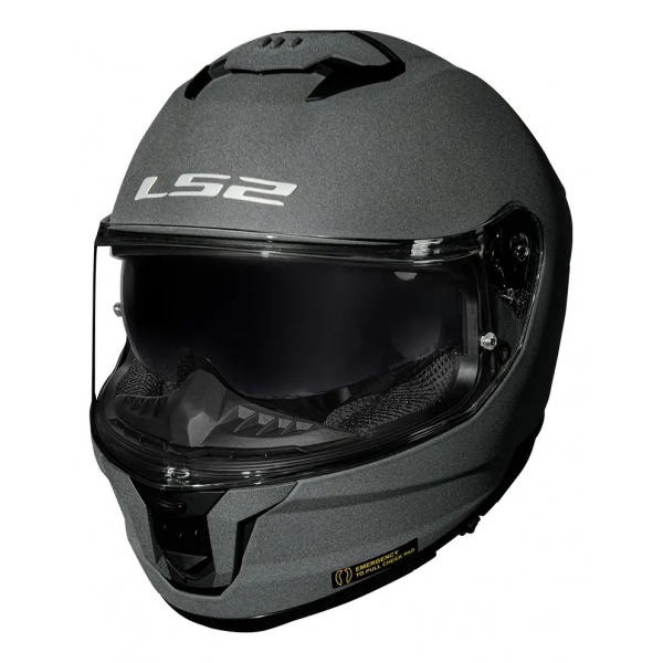 Capacete Moto Fechado Ls2 Ff808 Stream 2 Monocolor Cinza Concrete Esportivo C/ Óculos Interno
