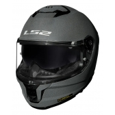 Capacete Moto Fechado Ls2 Ff808 Stream 2 Monocolor Cinza Concrete Esportivo C/ Óculos Interno