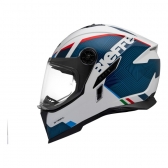 Capacete Moto Bieffe B-Trail Big Trail Bmw Delux Cross Azul Branco Vermelho C/ Óculos Sol Lançamento