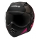 Capacete Moto Feminino Peels F-21 Mirage Vertice Preto Rosa Aviador C/ Óculos Queixeira Removível