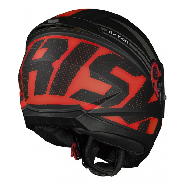 Capacete Moto Fechado Norisk Razor Full Preto Fosco Vermelho Masculino Feminino Esportivo Lançamento