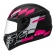 Capacete Moto Feminino Fechado Fly F-9 F9 Aero Preto Rosa C/ Selo Inmetro Lançamento