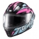 Capacete Esportivo Texx Raptor MotoGp Genesis C/ Spoiler + Viseira Extra Masculino Feminino - Azul Rosa