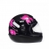 Capacete Moto Feminino Taurus San Marino Formula 1R Femme Preto C/ Flor Rosa C/ Selo Inmetro - Preto