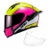 Capacete Moto Gp Esportivo Texx Raptor Hornet C/ Spoiler + Viseira Extra Masculino Feminino - Rosa