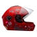 Capacete Moto Infantil Criança Fly Young Live Azul Preto Vermelho C/ Selo Inmetro Masculino Feminino - Vermelho