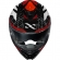 Capacete Moto Norisk Strada 2 Evoque Branco Preto Vermelho Esportivo C/ Aerofólio e Óculos Interno