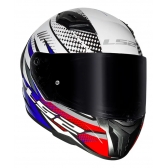 Capacete Moto LS2 FF810 Vigo Shift Flight Azul Branco C/ Aerofólio Masculino Feminino Lançamento