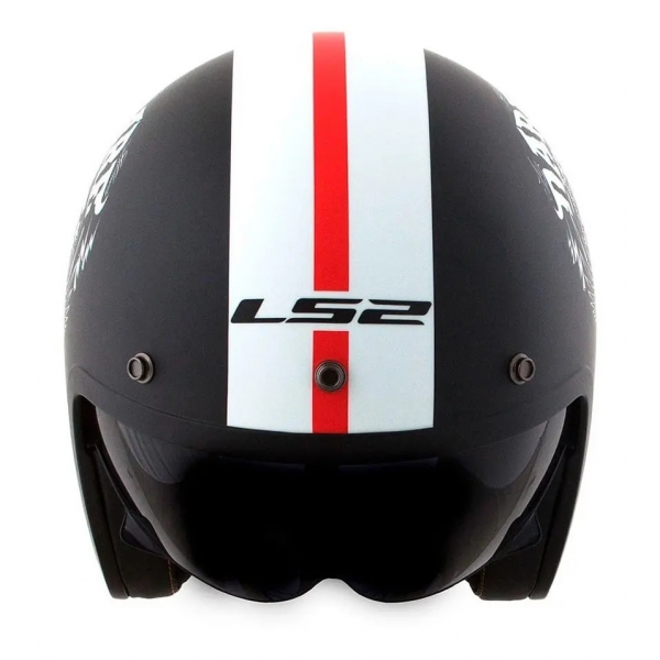 Capacete Aberto Ls2 Of599 Spitfire Inky Custom Vintage Retro Harley C/ Óculos Masculino Feminino